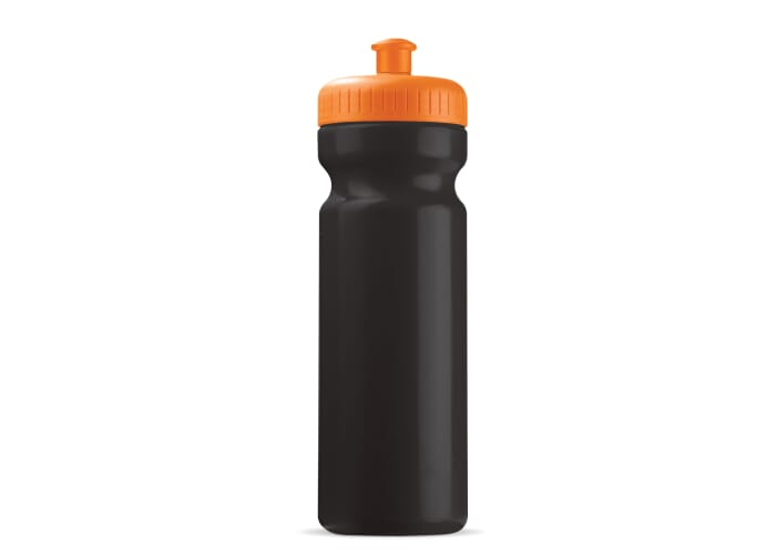 Bidon sport publicitaire Basic 750 ml Blanc/transparent / Assortiment fluorescent